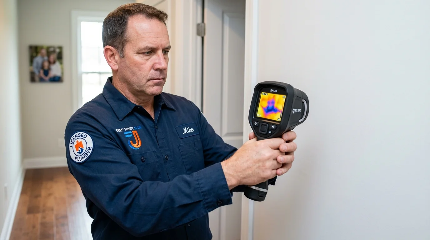 Thermal imaging leak detection by Johns Plumbing LLC in Matthews